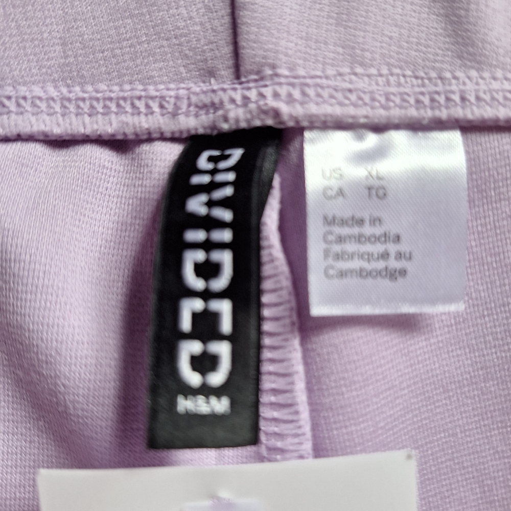 NWT H&M Divided Pale Purple Soft Boot Cut Pants - Picture 6 of 7